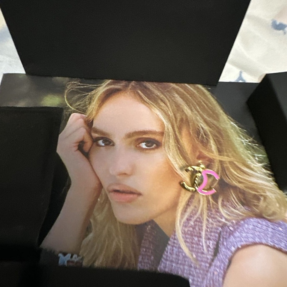 Chanel 24C Two Tone Earrings